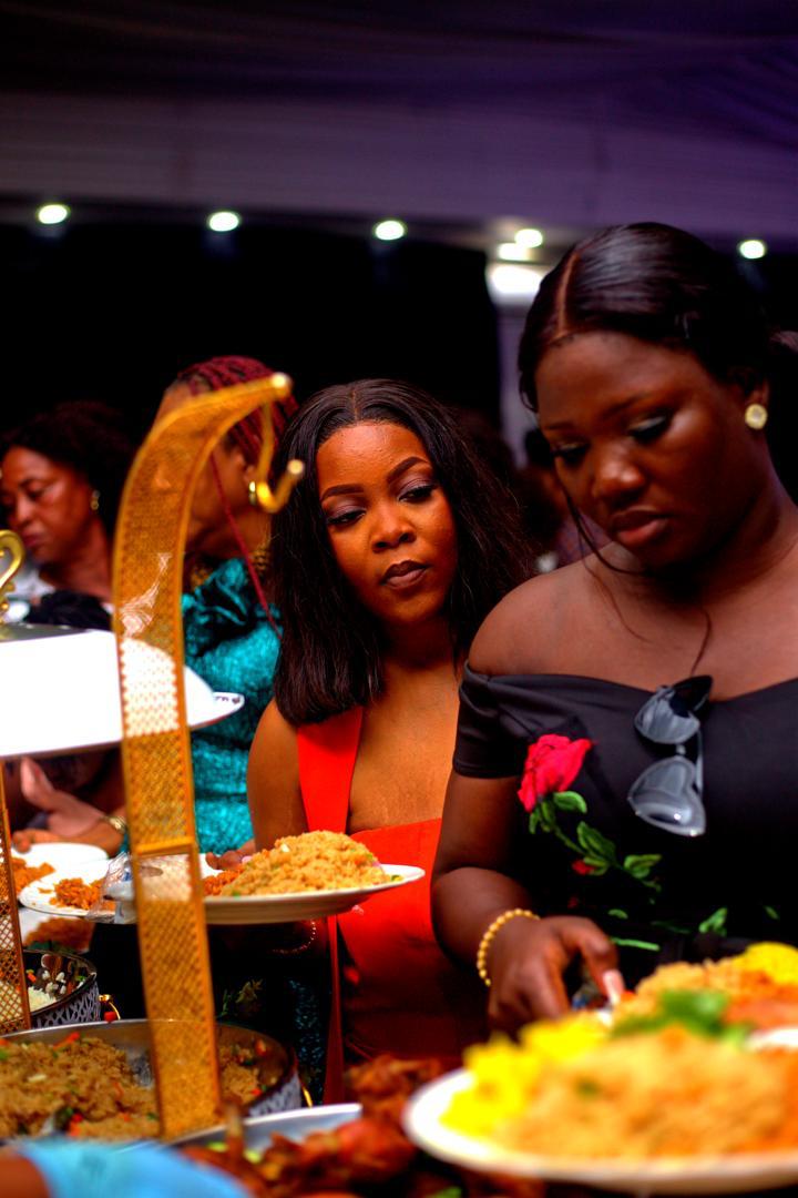 Guests at the buffet